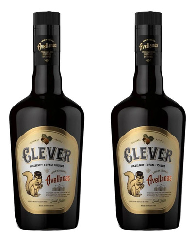 Pack 2 Botellas Licor De Avellana Clever De Tapaus X750cc