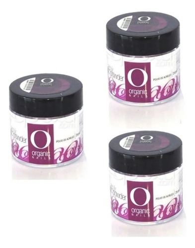 Original 3 Polimeros  28gr Traslucidos Organic Nails,acrilic