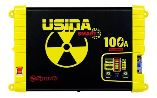 Fonte Carregador Usina Smart 100a Bivolt 14,4v Battery Meter