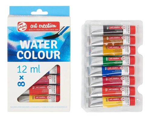 Set 8 Acuarelas 12 Ml - Royal Talens -watercolor