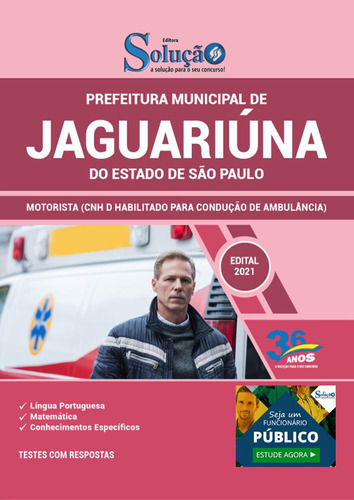 Apostila Prefeitura Jaguariúna Sp - Motorista (cnh D)