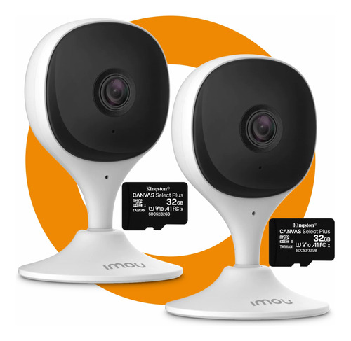 Kit 2 Camara Seguridad Ip Imou Wifi 2mp Fullhd +memoria 32gb