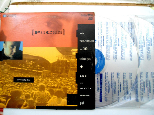 Ld Phil Collins - Seriously Live  Laser Disc Duplo Importado