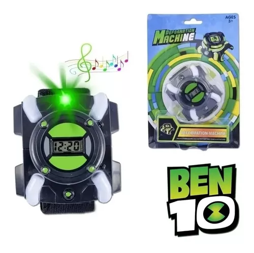 Relógio Horas Digital Ben10 Com Luz E Som Omnitrix Omniverse