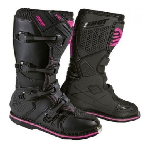 Botas Moto Enduro / Cross X10 2.0 Black Pink