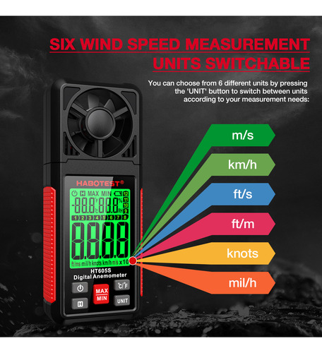 Medidor De Voo Anemometer Air Drone Para Medidor De Velocida