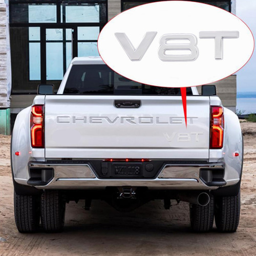 V8t Emblema 3d Mataje Insignia De Metal Carretera Puerta De