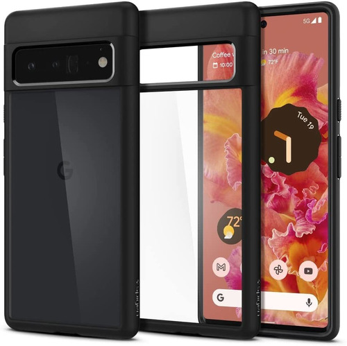 Funda Para Google Pixel 6 Pro Spigen Ultra Hybrid Negro Mate