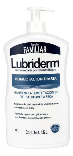  Crema Corporal Lubriderm Humectación Diaria 1.5 L Fragancia Neutro