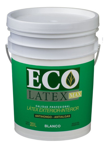 Ecolatex Pintura Latex Interior Exterior 20 L Tersuave Rex