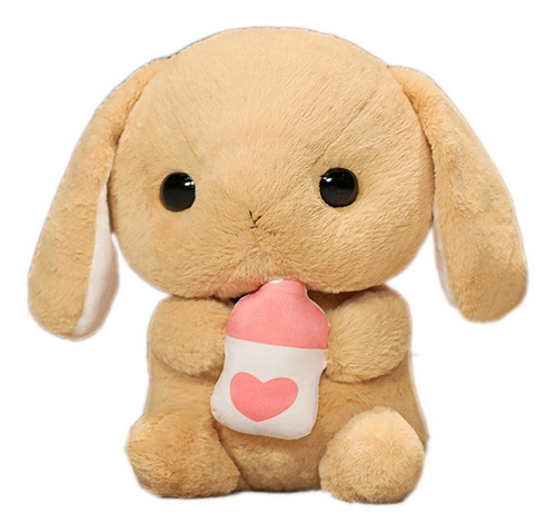 Peluche De Conejo Bebé Con Mamila 35 Cm 