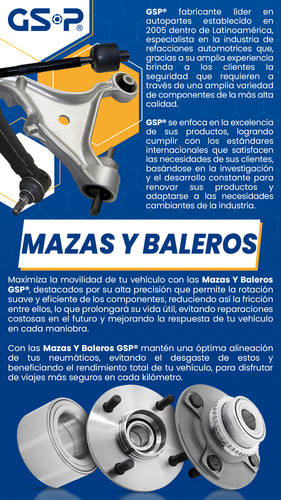 Balero Doble Rueda Del Der O Izq C/abs Sonic 12 A 17 | Gsp