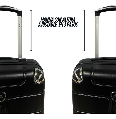 Set De Maletas 20 Y 18 Pulgadas Carry On Ligeras Con Ruedas Negro Rayas