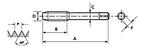 Jogo De Macho Manual Hss Mf24x2,00mm Din 2181 2pçs 102 Osg