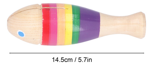 Instrumento De Percusión Musical Portátil De Madera Con Form