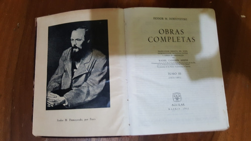 Fiodor Dostoyevski. Obras Completas 3. Aguilar. 1961