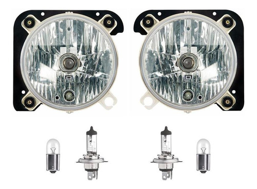 Imagem 1 de 1 de Par Farol Vw Delivery 5140 8150 9150 10160 Lampada 24v