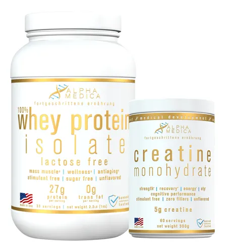comprar Pack Proteina 100% Whey Isolate + Creatina - Alpha Medica