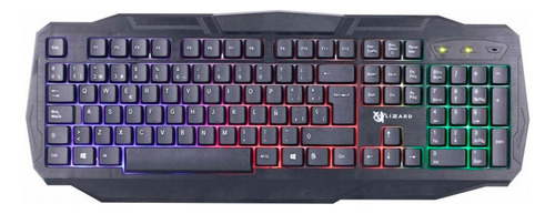 Teclado Gamer X-lizzard Con Led De Colores