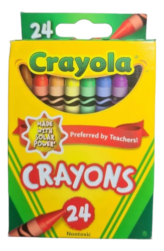 Crayola 24 Crayones Crayola Cores De Giz De Cera 24 Cores Non Toxic Express