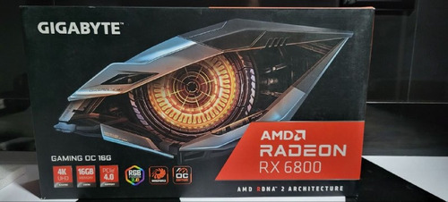 Imagen 2 de 2 de Amd Rx 6800 Gigabyte Gaming Oc 16gb Pci 4.0 Rgb 4k