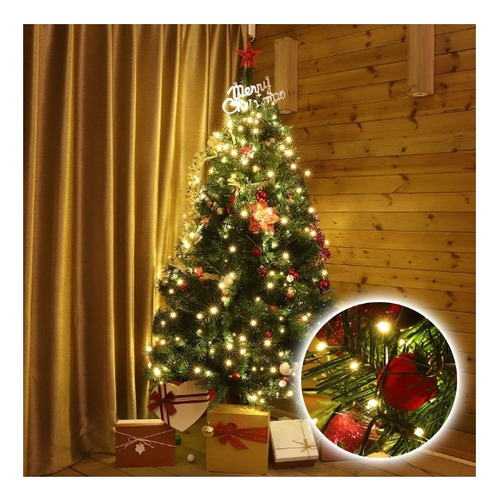 Cadena De Luces Para Árbol De Navidad Con 8 Modos Y Adorno 1