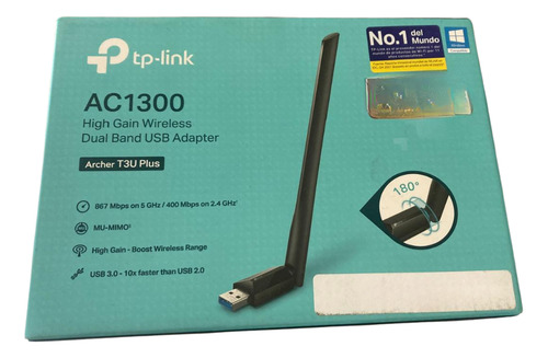 Adaptador Usb Inalambrico Banda Dual Ac1300 Alta Ganancia /v