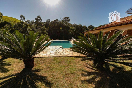Imagem 7 de 30 de Linda Chácara Arborizada, Lago, Rio Nos Fundos, Piscina, Acesso Asfaltado, 6 Dormitórios À Venda, 6000 M² Por R$ 850.000 - Zona Rural - Pinhalzinho/sp - Ch1206