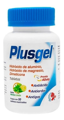 Plusgel C/50 Tabletas Masticables Collins / Génerico Melox