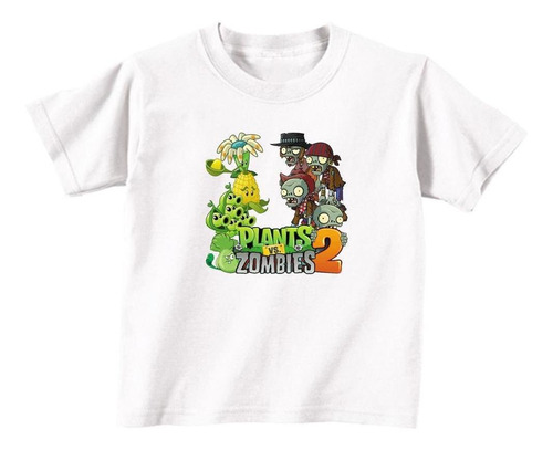 Remeras Infantiles  Plantas Vs. Zombies |de Hoy No Pasa| 23