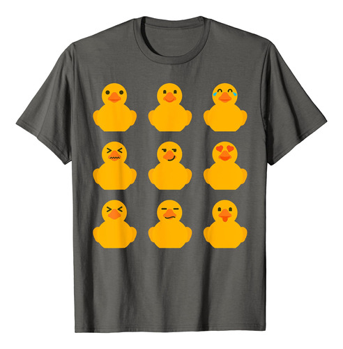 Camiseta De Goma Ducky | Camiseta Cool Duck Bath Toy, Gris,.