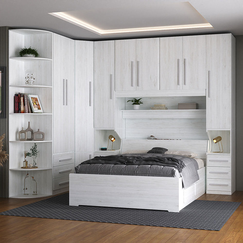 Guarda-roupa De Canto Com Cantoneira E Sem Cama 1219s Carval