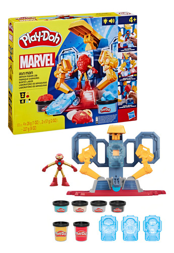 Set De Masas De Playdoh De Iron Man Laboratorio De Armaduras