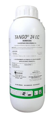 Herbicida Matamalezas Tango 240 Ec 1 Litro Oxifluorfeno 24%
