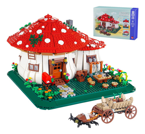 Bloques De Construcción Bibilock Mushroom House 2233 Piezas