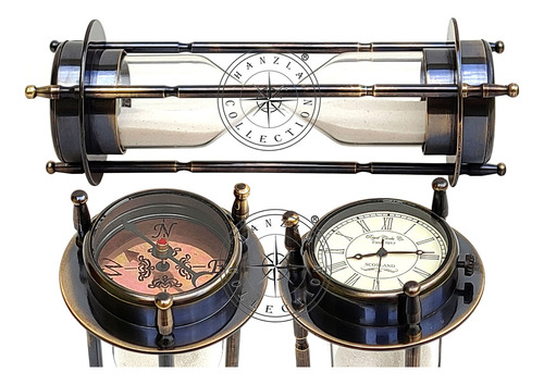 Hanzla Collection Reloj De Escritorio Antiguo Martimo Y Br
