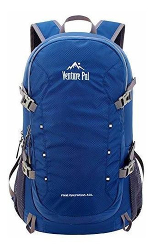 Mochila 40 L Para Senderismo, Trekking - A5 Azul Marino.