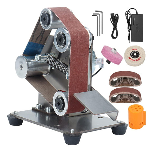 Baiwen Belt Sander Electric Mini Belt Sander Grinder Polishe