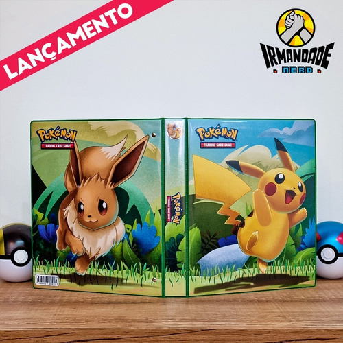 Imagem 3 de 6 de Pasta Tipo Fichário Pokémon + 20 Folhas Yes + 9 Cards