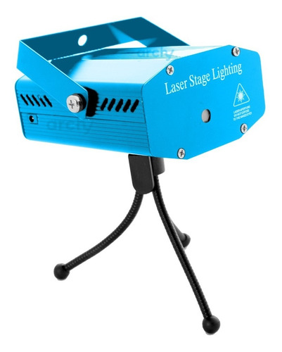 Estacion Luz Laser Audioritmico Multipuntos Bicolor Tripie