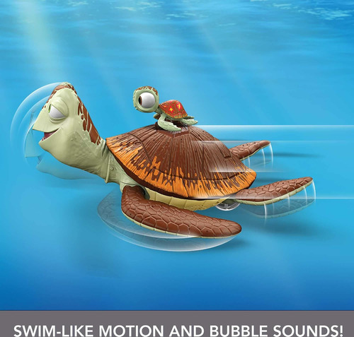 Mattel Disney Pixar Finding Nemo Toys, Crush Turtle Figura,