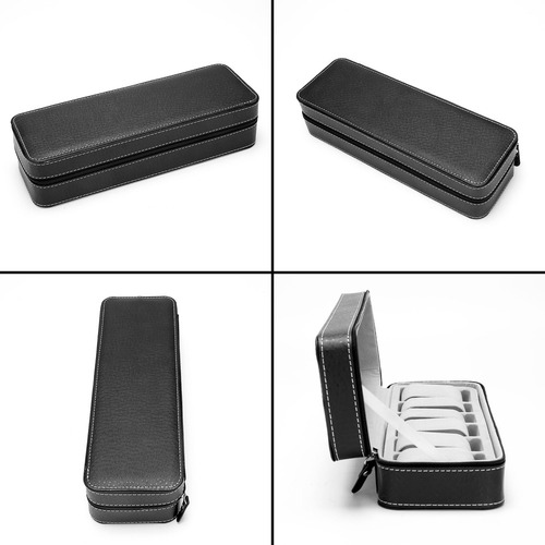 Tk Caja De Reloj De 6 Ranuras, Portátil, De Viaje, Con