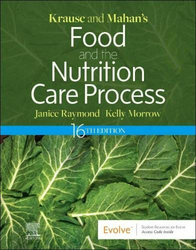 Krause And Mahan's Food Nutrition Care Process 16th.edition