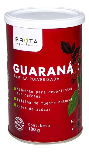 Guaraná En Polvo 100gr Cafeína Y Energía Natural (vegano)