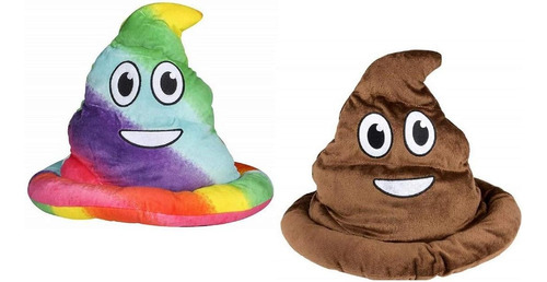 Novelty Gorro Excremento Emoji Arcoiris Tela Y Sombrero Excr