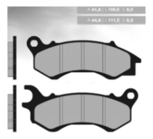 Pastilla Freno Ys Honda Pcx 150 Delantera 16/ 18 En Moto 46