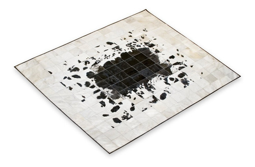 Alfombra Cuero Vaca Con Pelo Patchwork X 1m2