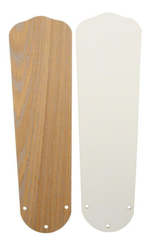 Ventilador de techo Littleton 112044 blanco con 4 aspas color blanco y roble blanqueado de mdf, 42" de diámetro 120 V