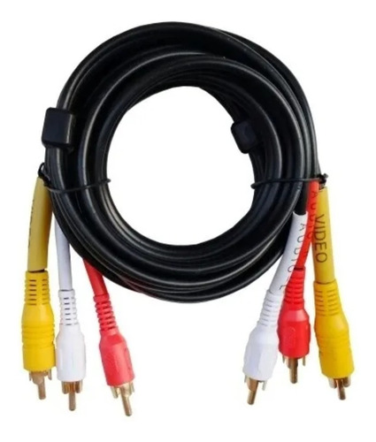 Cable Rca Audio Y Video Para Dvd Alta Calidad 1,8 Metros 