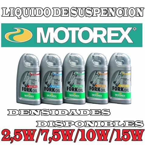 Aceite De Suspension Motorex 2.5 5 7.5 10 15 20 Fas Motos